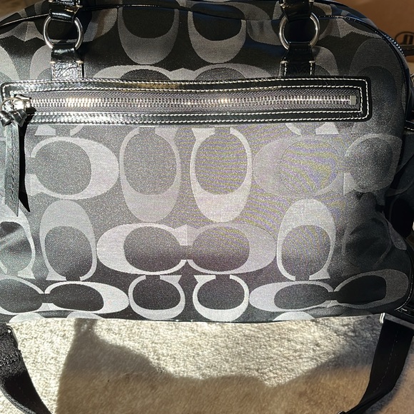 COACH ADDISON SIGNATURE BLACK NYLON TRAVEL DIAPER BAG F18376 - Picture 10 of 16